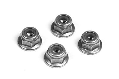 Xray Nut M4 With Flange  (10) (XR960140)