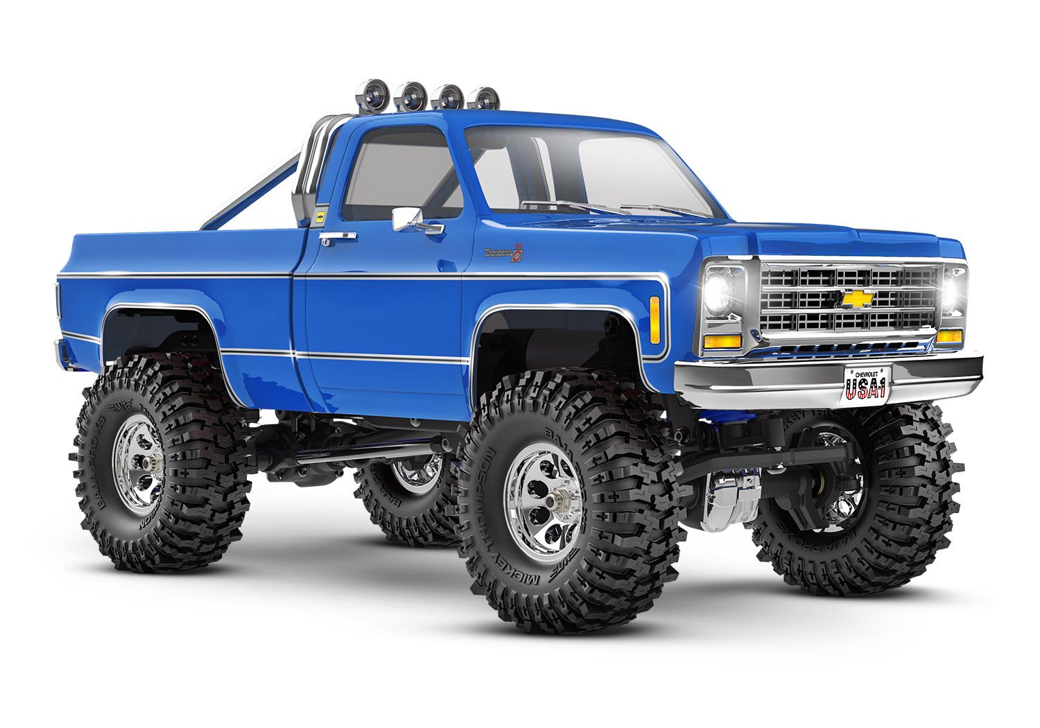 Traxxas TRX-4M Chevrolet 1979 K10 High 1:18 4X4 Trail Truck - Blue (TRX97064-1-BLUE)