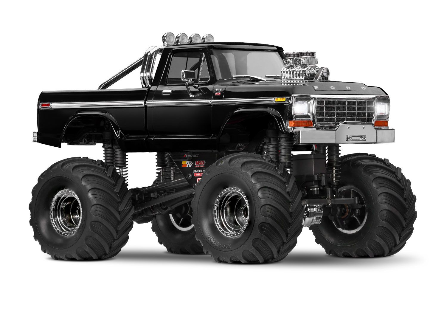 Traxxas 1:18 TRX-4MT Ford F-150 4wd Monster Truck - Black (TRX98044-1-BLK)