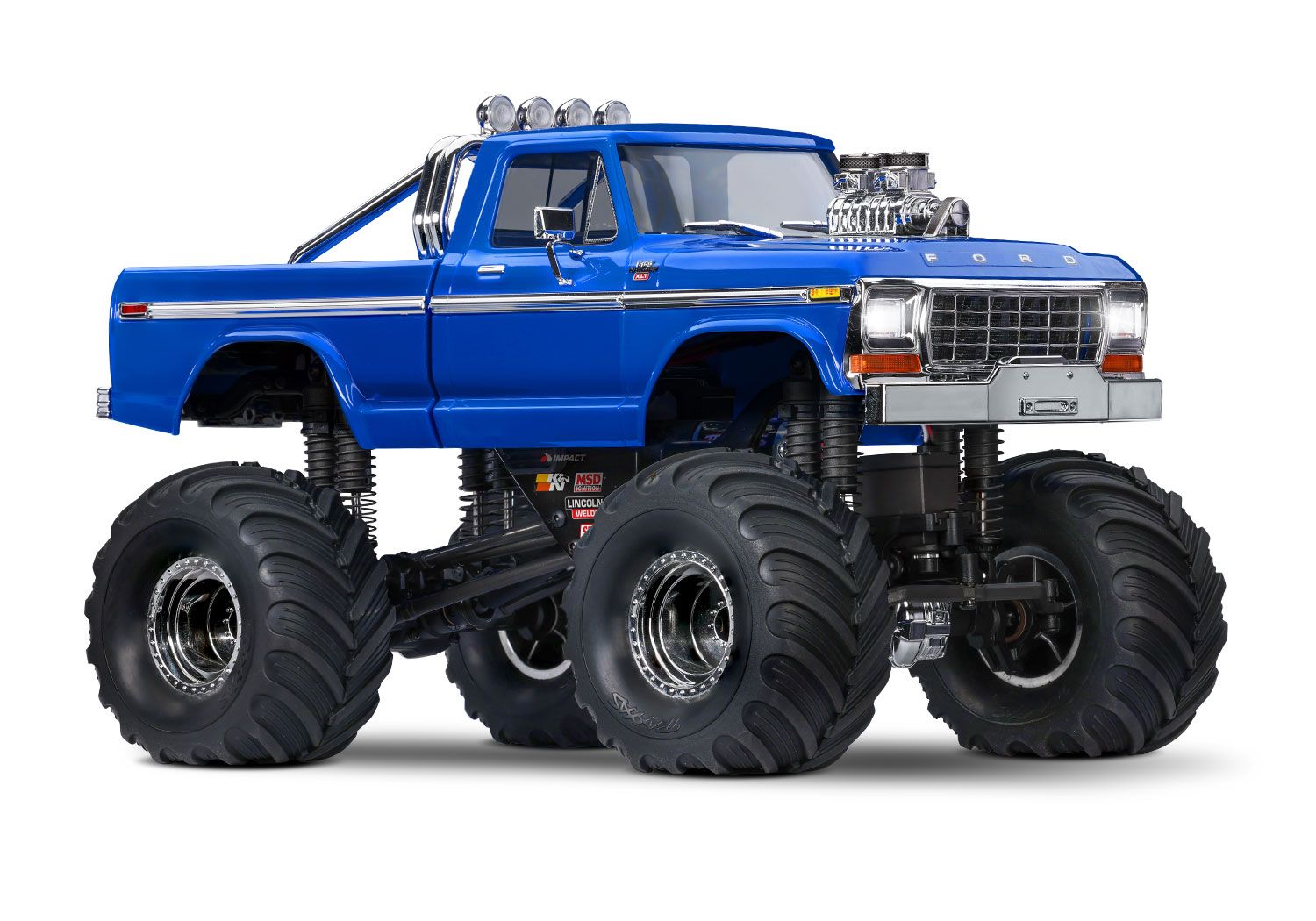 Traxxas 1:18 TRX-4MT Ford F-150 4wd Monster Truck - Blue (TRX98044-1-BLUE)