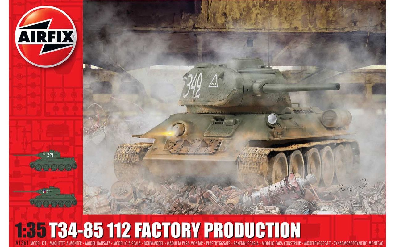 Airfix T34-85 112 Factory Production (A1361)