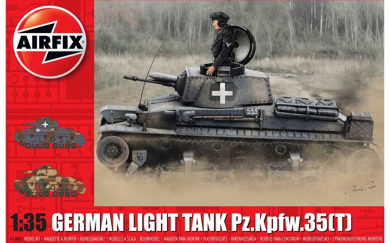 Airfix German Light Tank Pz.Kpfw.35(t) (A1362)