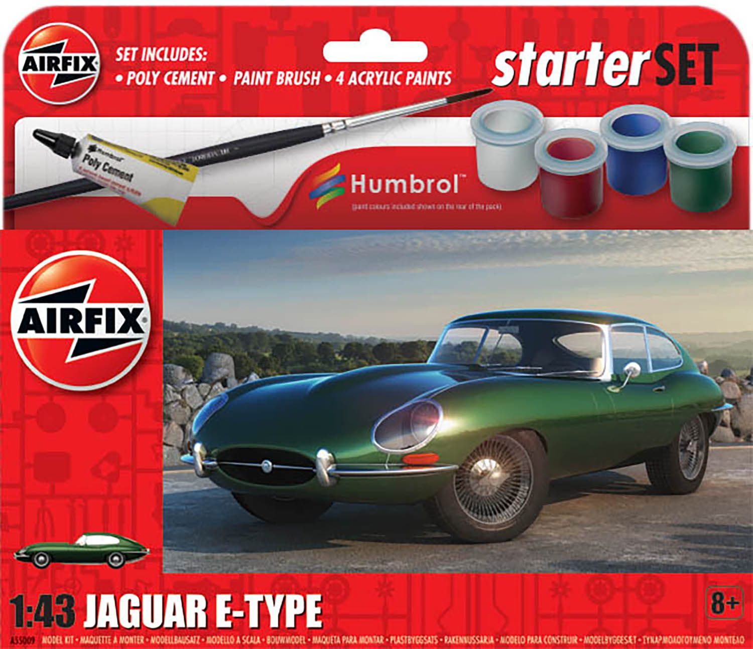 Airfix Starter Set - Jaguar E-Type  (A55009)