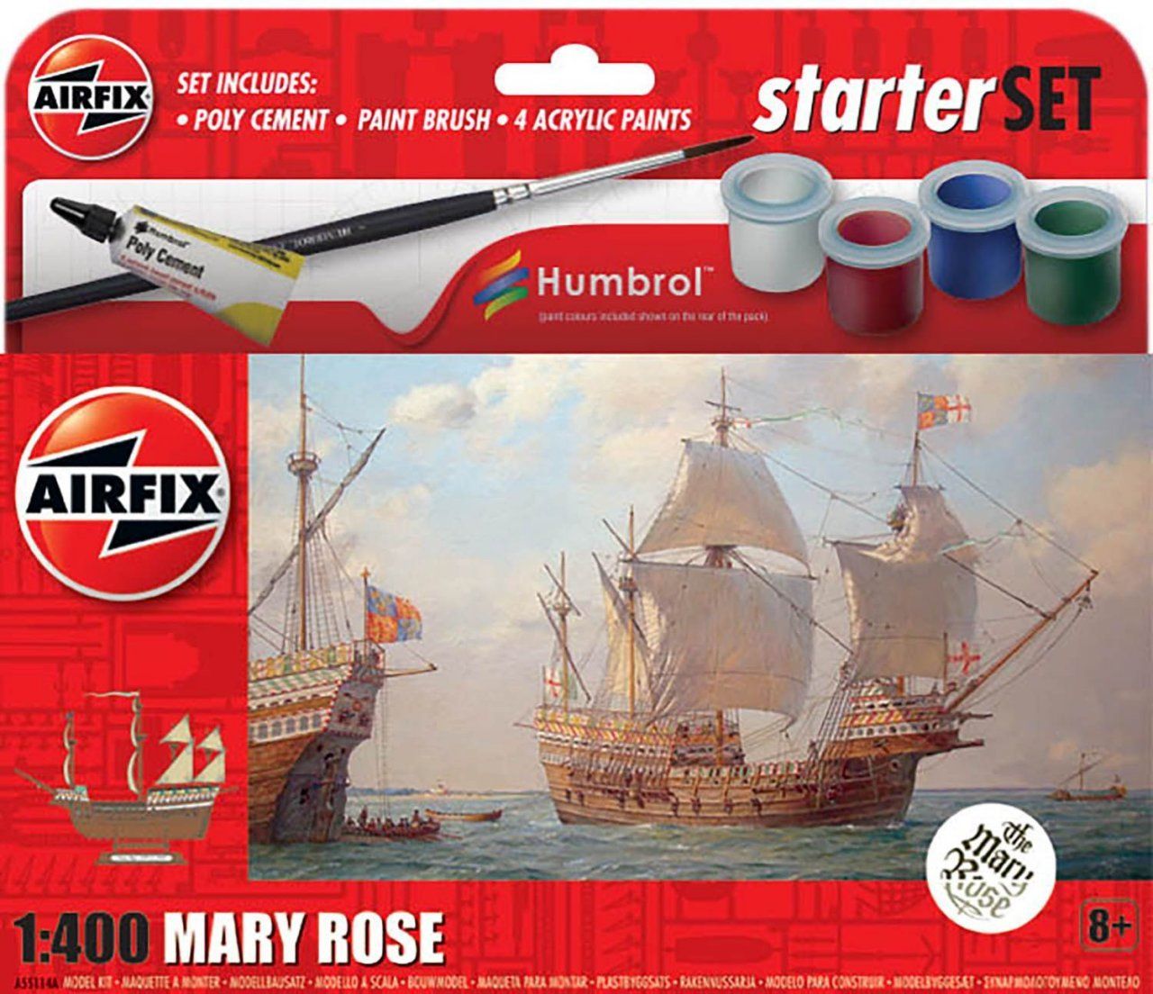 Airfix Starter Set - Mary Rose (A55114A)