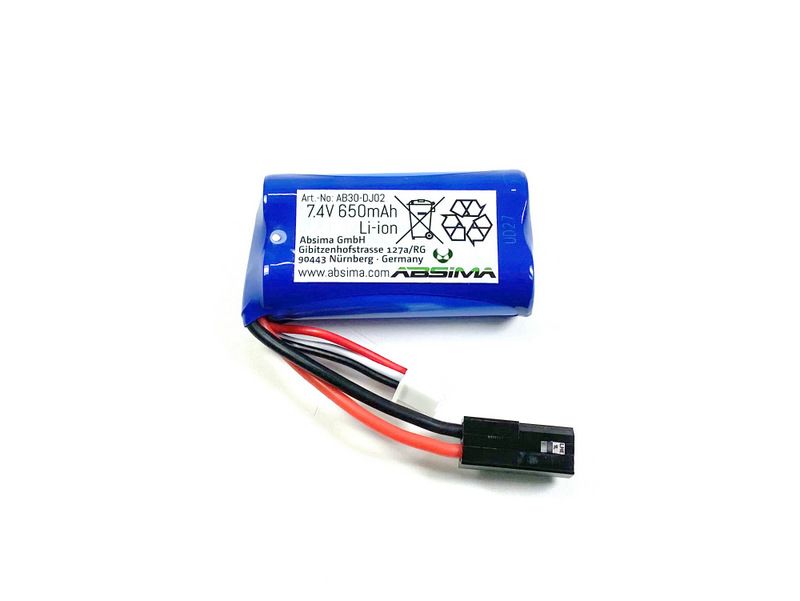 Absima 7.4V 650mAh Li-Lion Battery ( AB 30-DJ02)