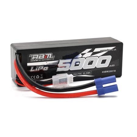 ABM-RC 5000mAh 11.1v Hard Case Lipo 70c With EC5 Connector ( AB M20018)