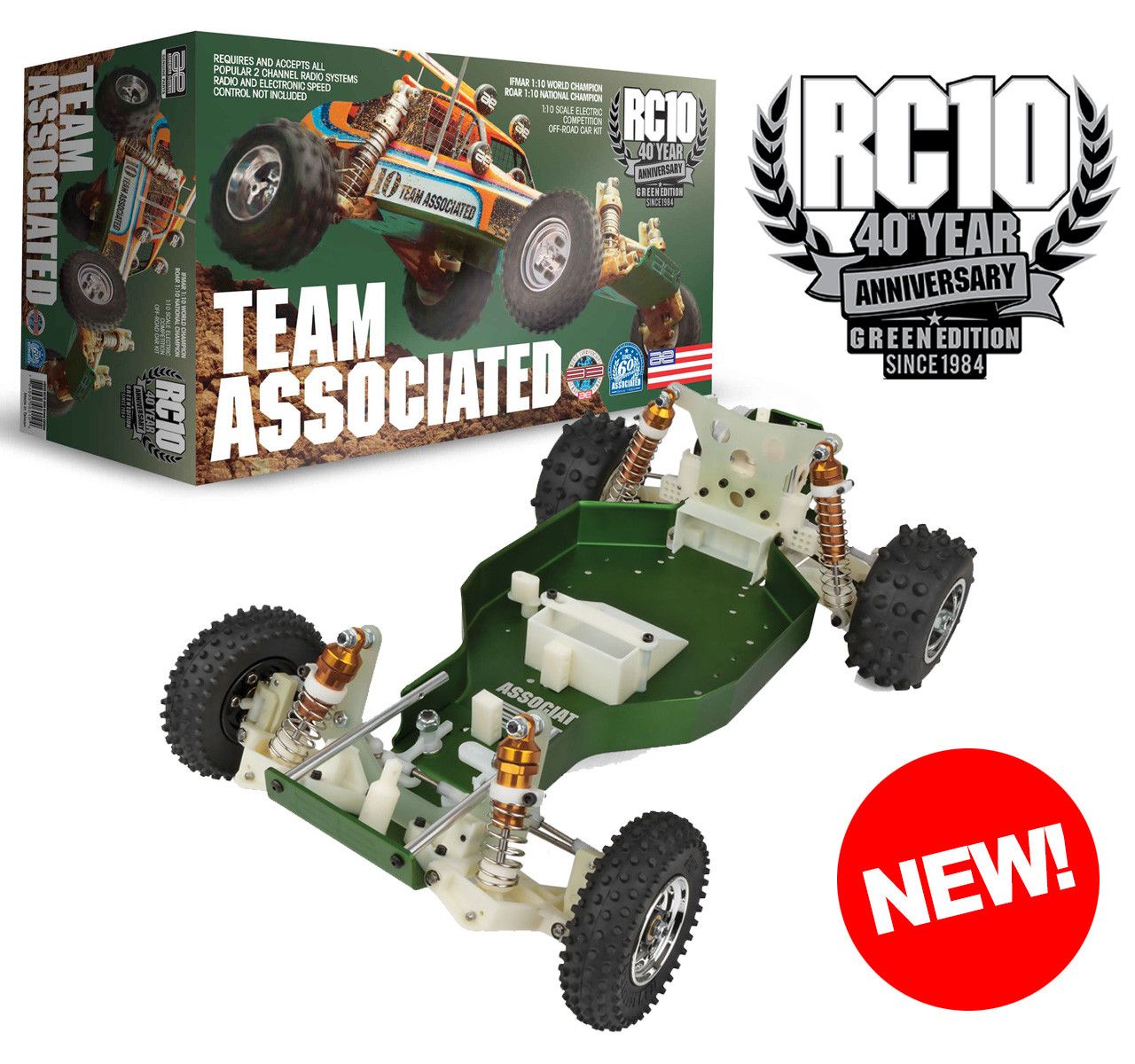 Team Associated RC10 Classic 40th  Anniversary Green Edition Kit (AS6010)