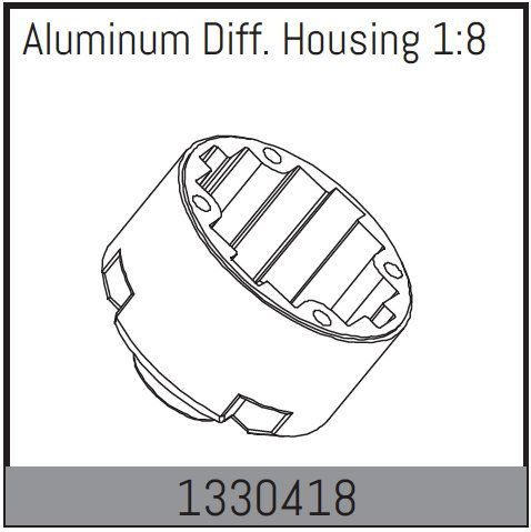 Absima Aluminium Diff. Housing 1:8 ( AB 1330418)