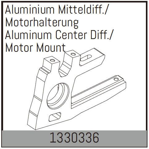 Absima Aluminium Center Diff./Motor Mount ( AB 1330336)