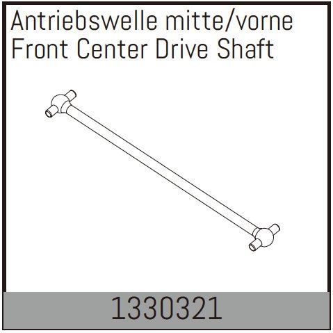 Absima Front Center Drive Shaft ( AB 1330321)