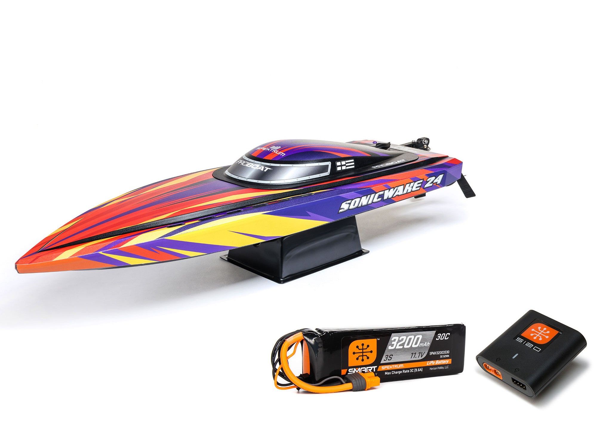 ProBoat Sonicwake 24&quot; Self-Righting Brushless Deep-V RTR, Red (B-PRB-1992T1)