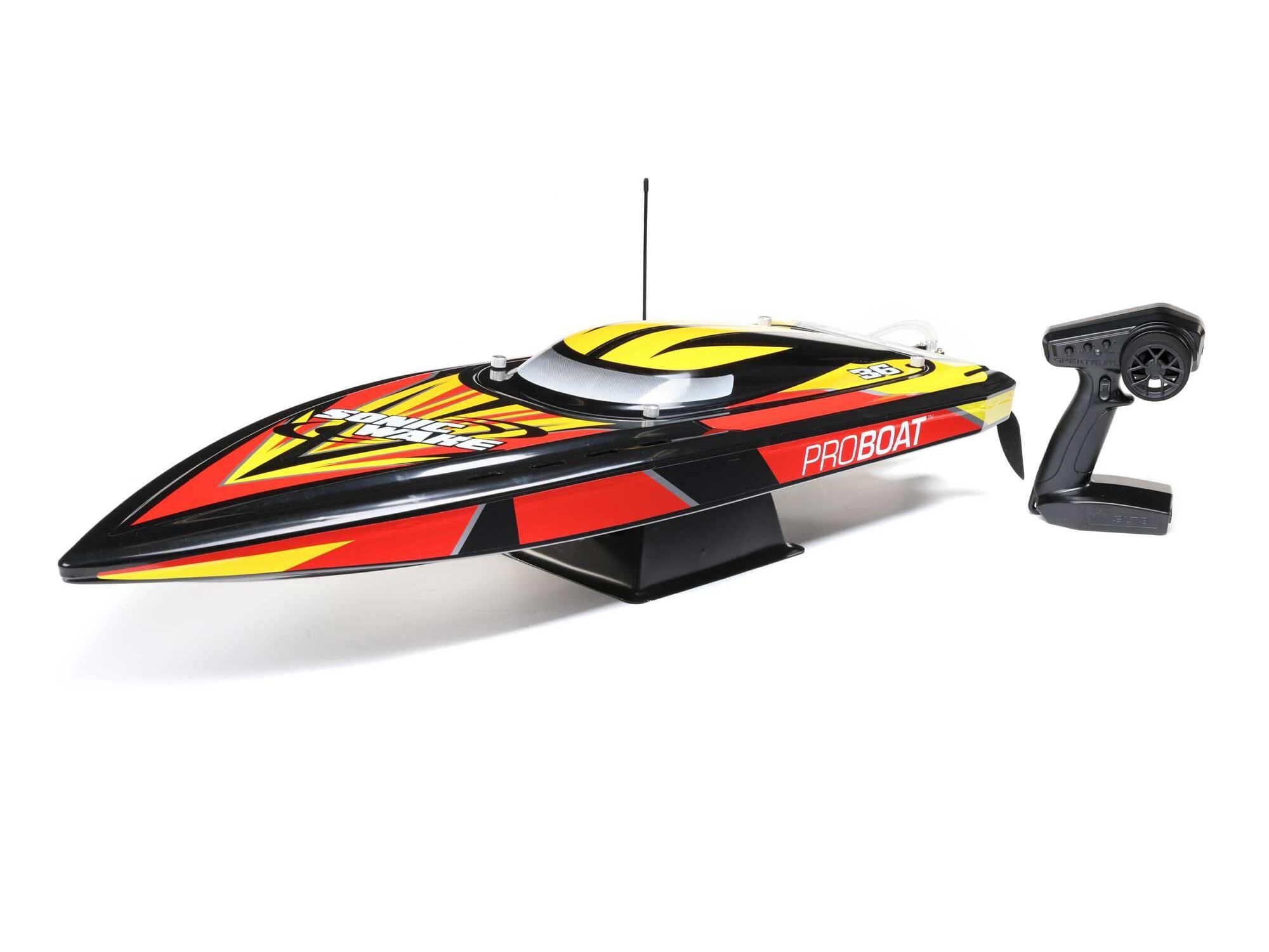 Probaot Sonicwake 36&quot; Self-Righting Brushless Deep-V RTR, Black (B-PRB08032V2T1)