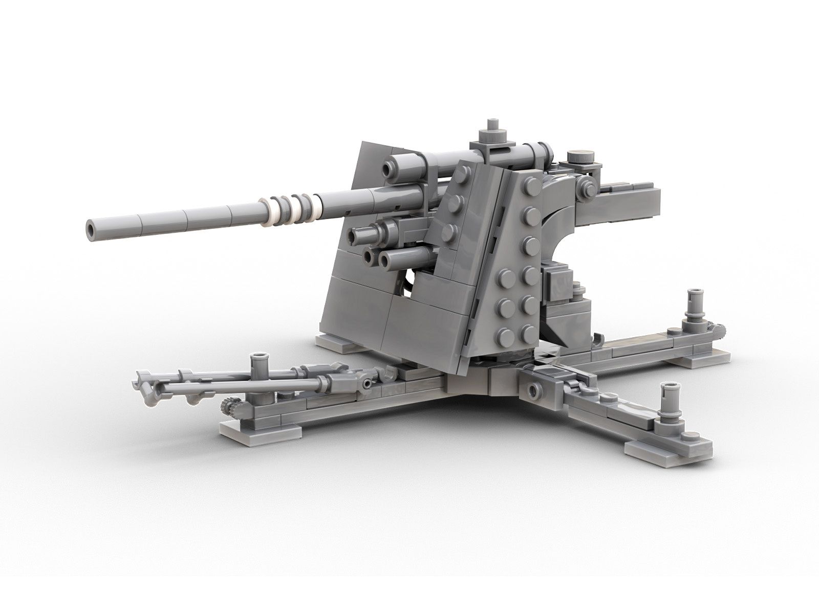 Build Army 88mm Flak 36 Artillery (B0036)