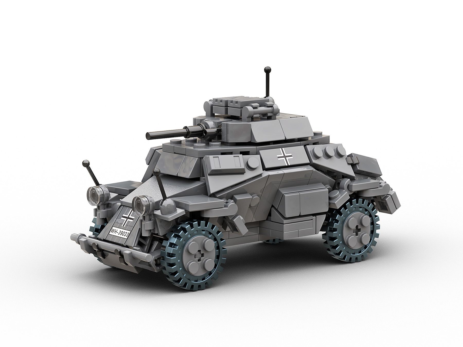 Build Army Sd. Kfz. 222 Armoured Vehicle (B0222)