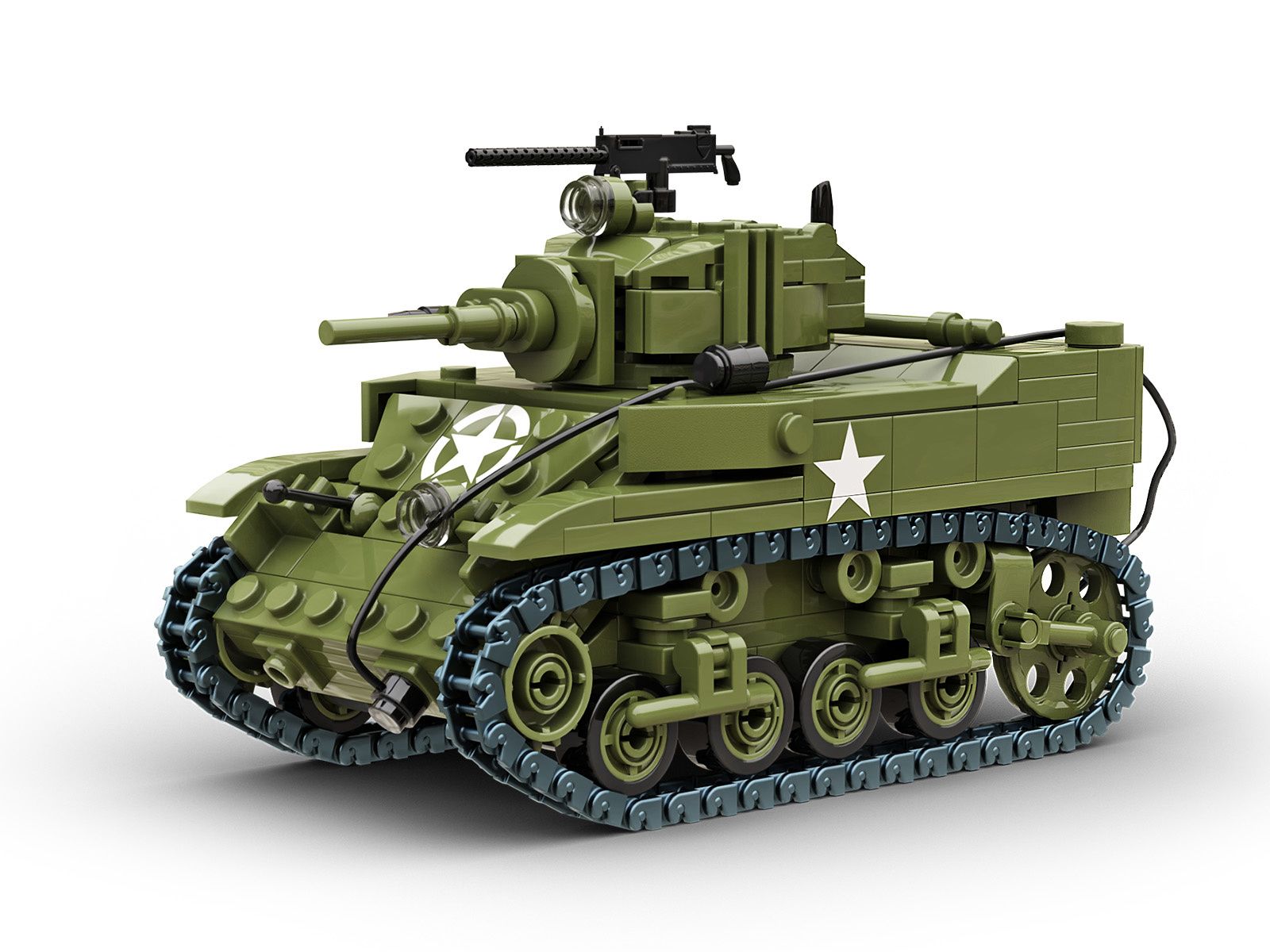 Build Army M5A1 StuartÃ‚Â Light Tank (B1003)