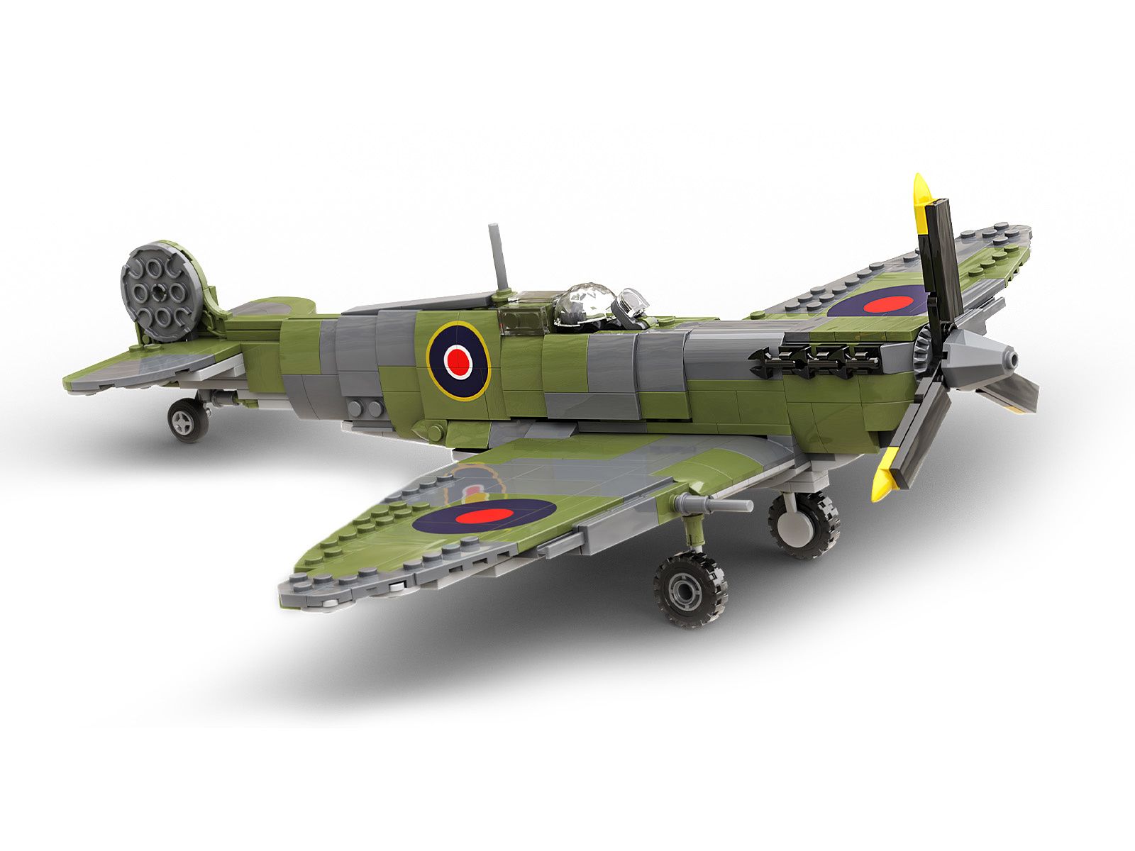 Build Army Supermarine Spitfire Mk Vb Fighter Plane (B2002)
