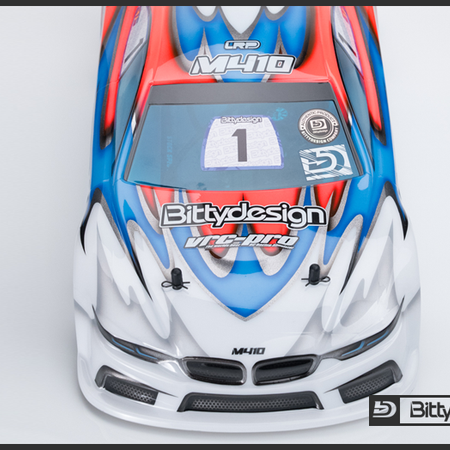Bittydesign M410 190mm Clear TC bodyshell - Light Bodyshell (BD-TC-190M410)