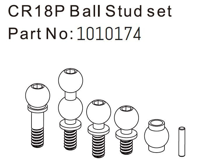 Absima Ball Stud Set - EVO 1:18