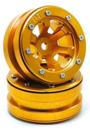Metsafil Beadlock Wheels PT-Claw Gold/Gold 1.9 (2 pcs) (MT0060GOGO)