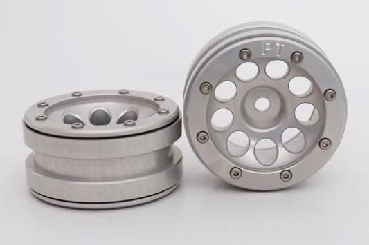 Metsafil Beadlock Wheels PT-Ecohole Silver/Silver 1.9 (2 pcs)Â  (MT0050SSÂ )