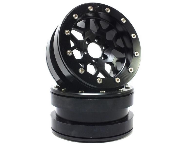 Metsafil Beadlock Wheels PT-MESH black/black 2.2 (2) w/o Hub (MT2210BB)