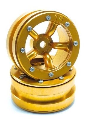 Metsafil Beadlock Wheels PT-Safari Gold/Gold 1.9 (2 pcs) (MT0010GOGO)