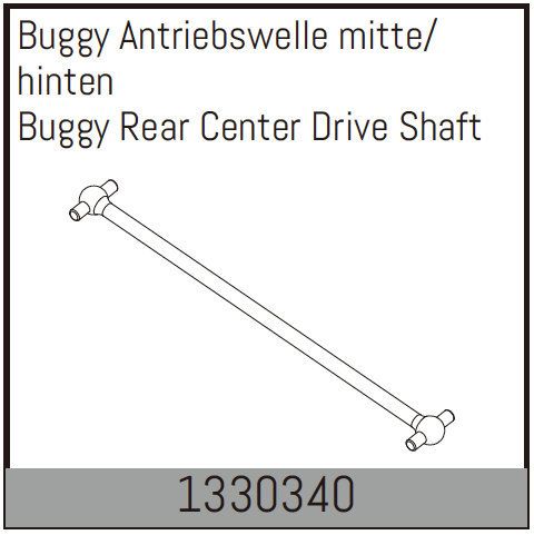 Absima Buggy Rear Center Drive Shaft  ( AB 1330340)