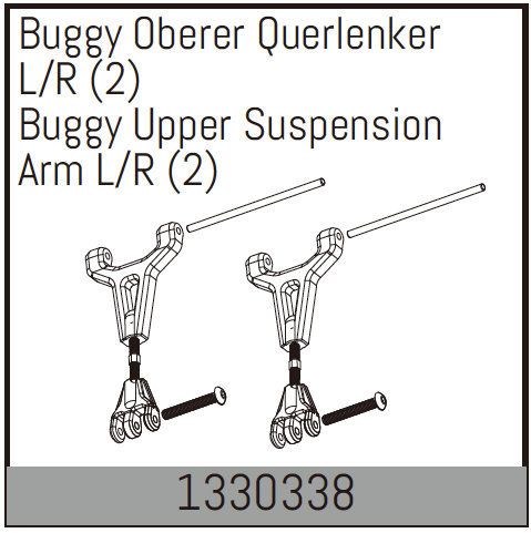 Absima Buggy Upper Suspension Arm L/R (2) ( AB 1330338)