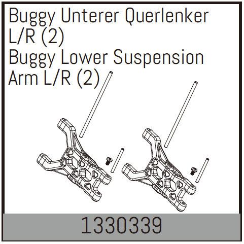Absima Buggy Lower Suspension Arm L/R (2) ( AB 1330339)