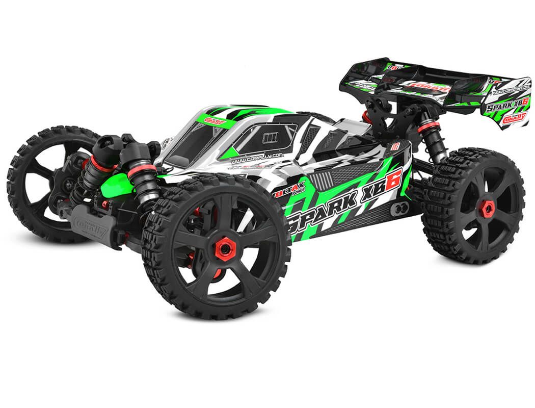 Corally Spark XB6 6S Brushless Basher Buggy RTR - Green (C-00285-G)
