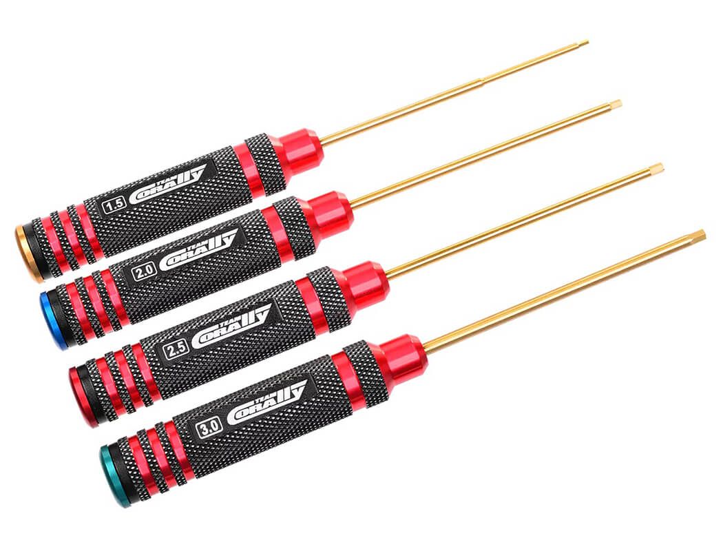 Corally Pro Hex Tool Set - 1.5, 2.0, 2.5, 3.0mm (C-16185)