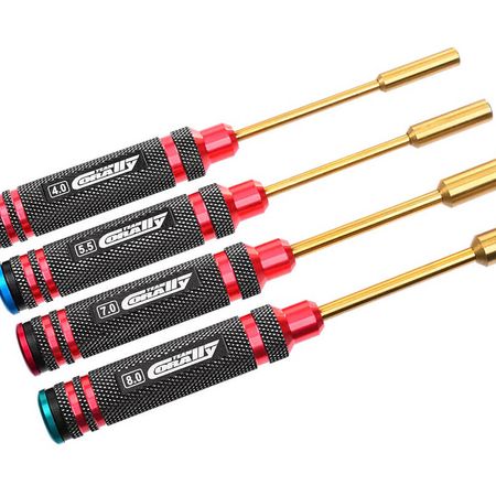 Corally Pro Nut Driver Set - 4.0, 5.5, 7.0, 8.0mm (C-16190)