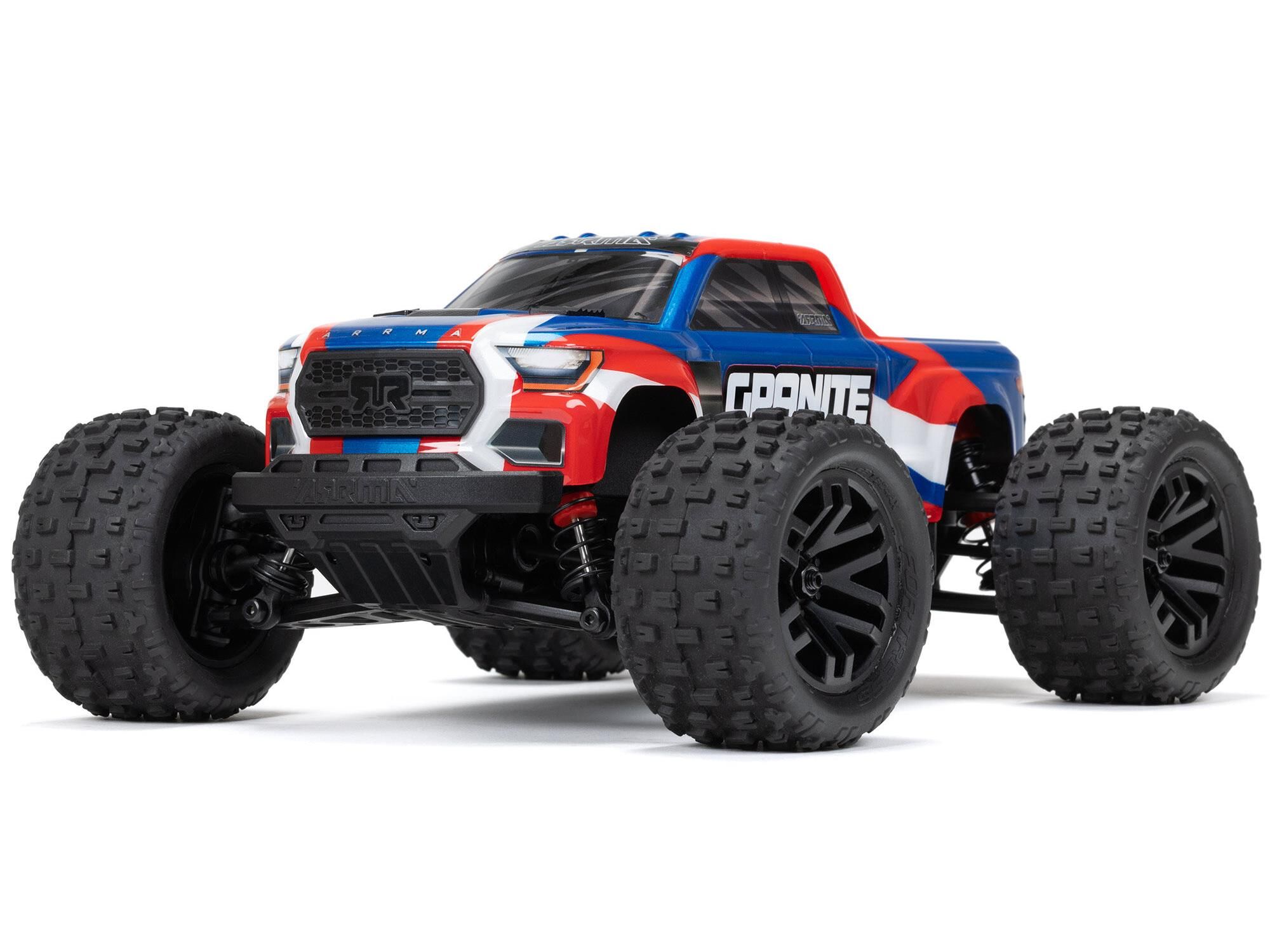 Arrma 1/18 GRANITE GROM MEGA 4X4 MT with Battery &amp; Charger Blue (C-ARA2102T1)
