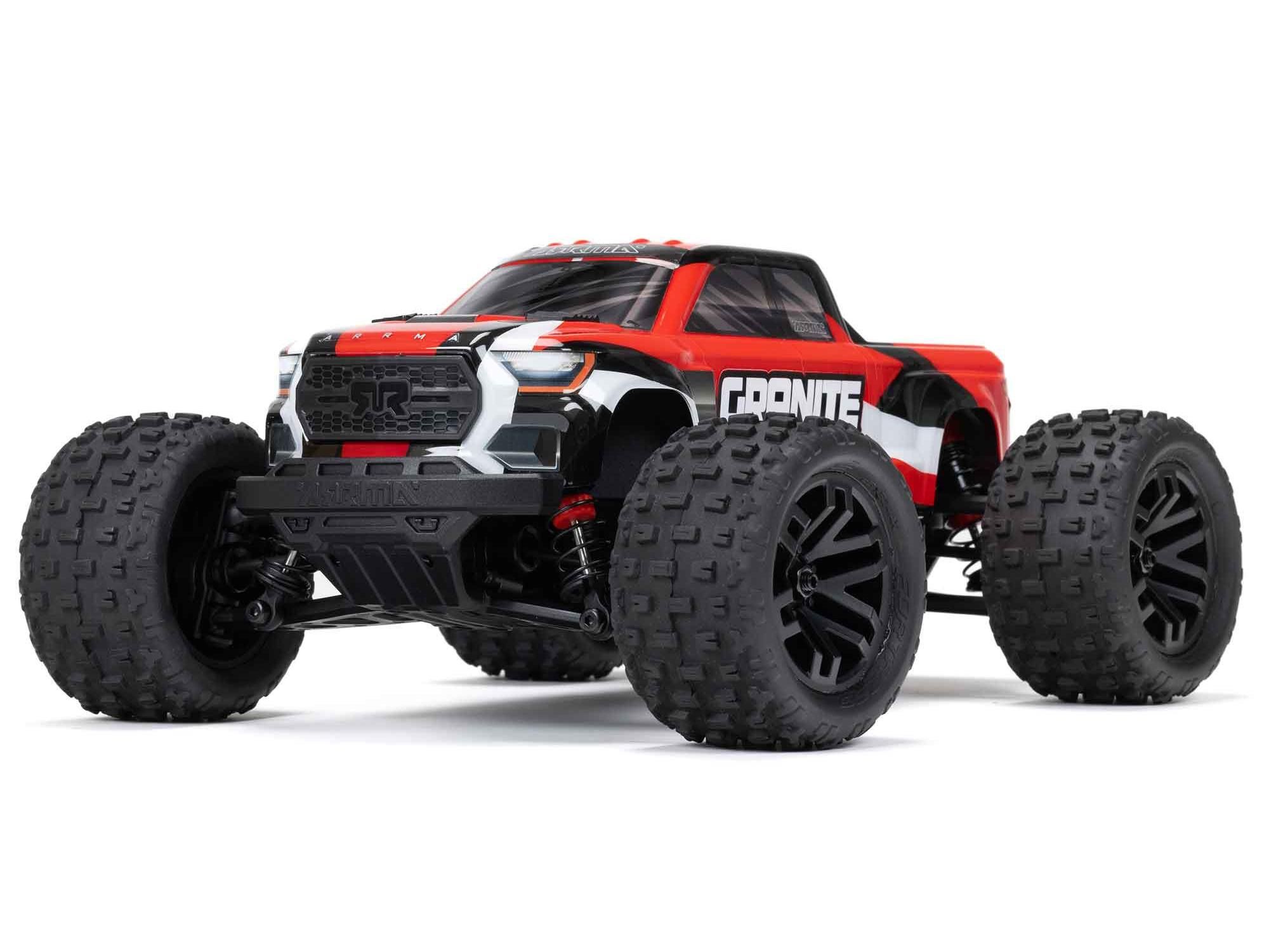 Arrma 1/18 GRANITE GROM MEGA 4X4 MT with Battery &amp; Charger Red (C-ARA2102T2)
