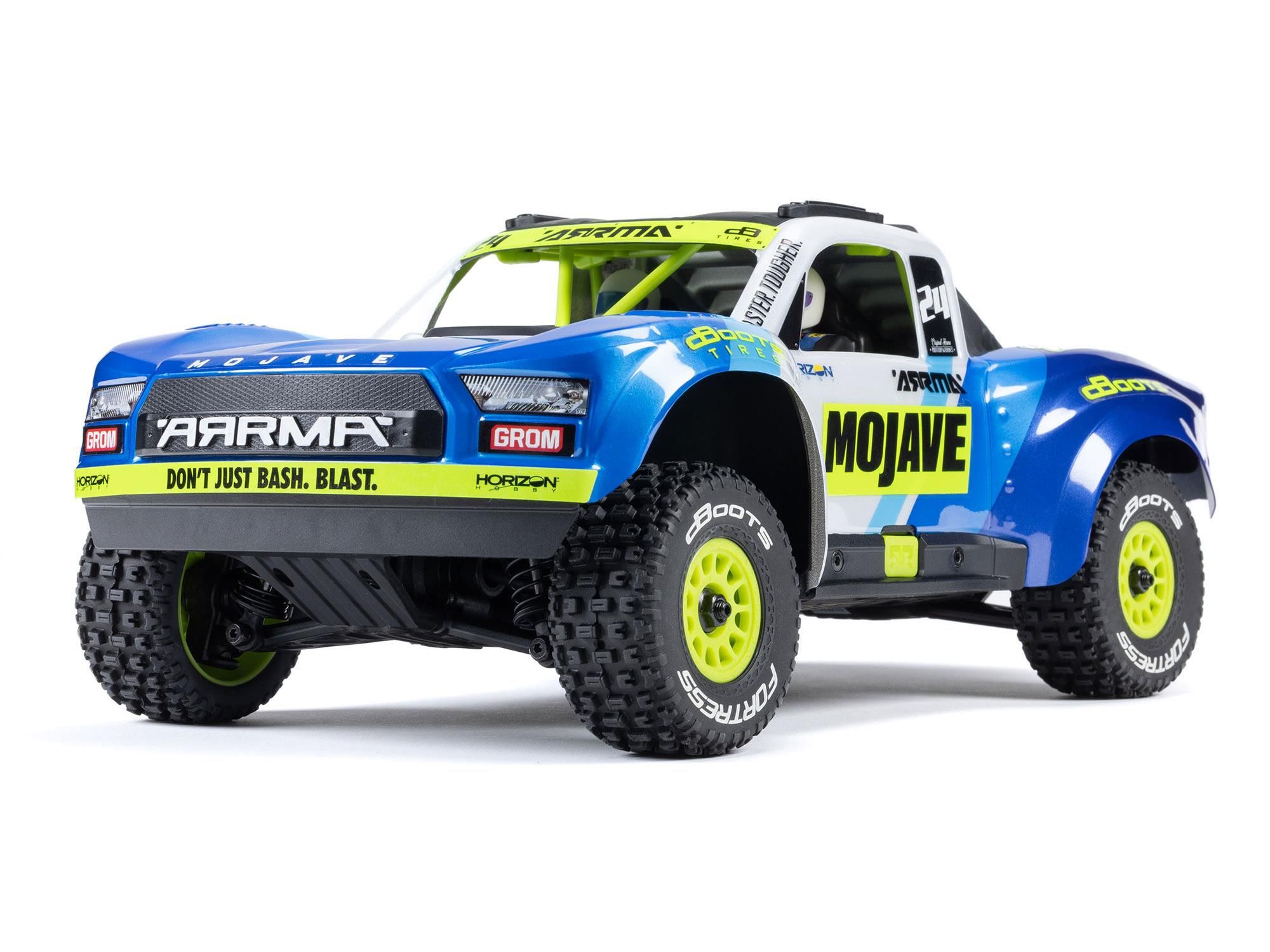 Arrma 1/16 MOJAVE GROM MEGA 4X4 DT with Battery &amp; Charger Blue (C-ARA2104T2)