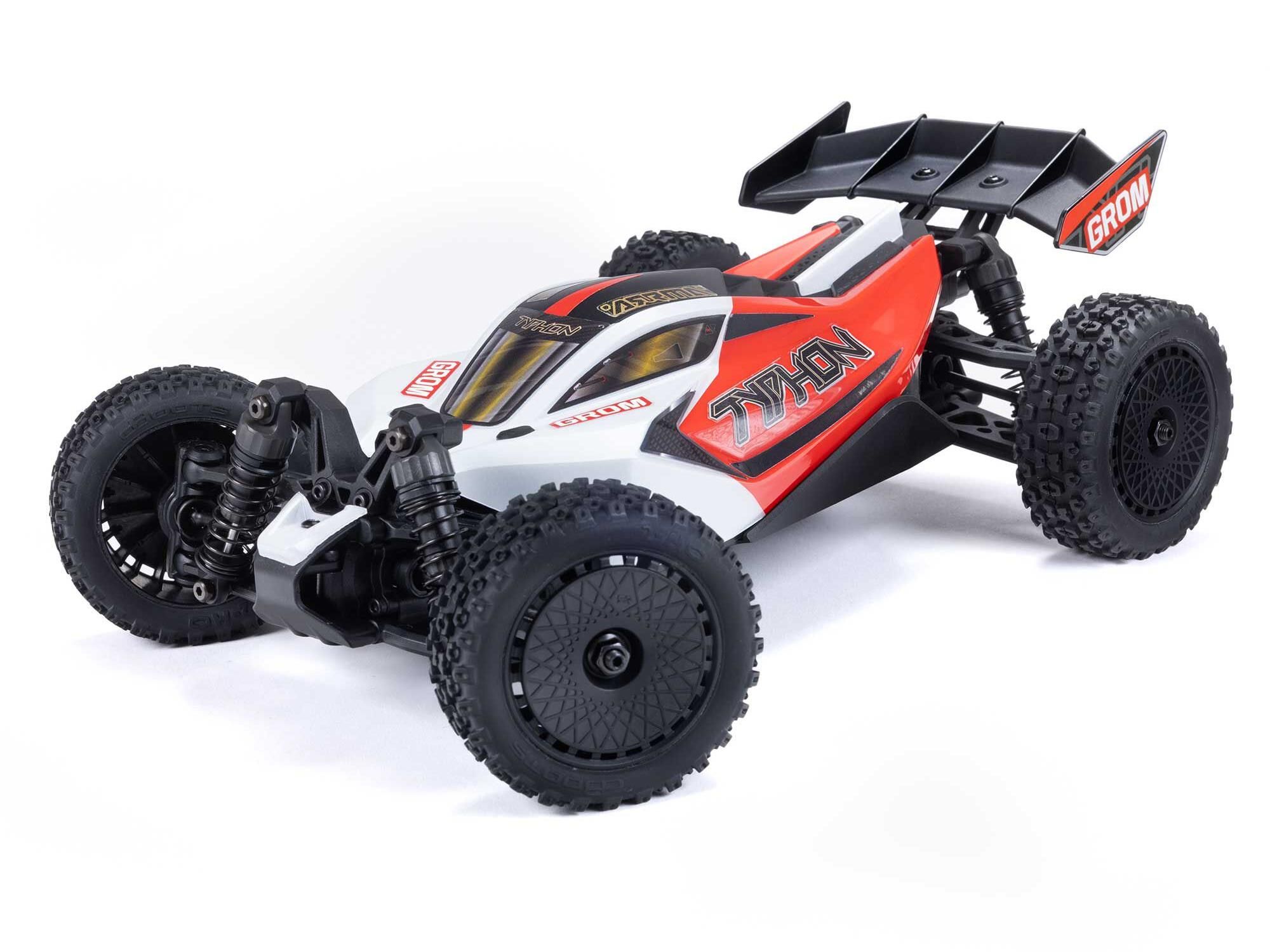 Arrma 1/14 TYPHON GROM MEGA 4X4 Buggy with Battery &amp; Charger Red (C-ARA2106T2)