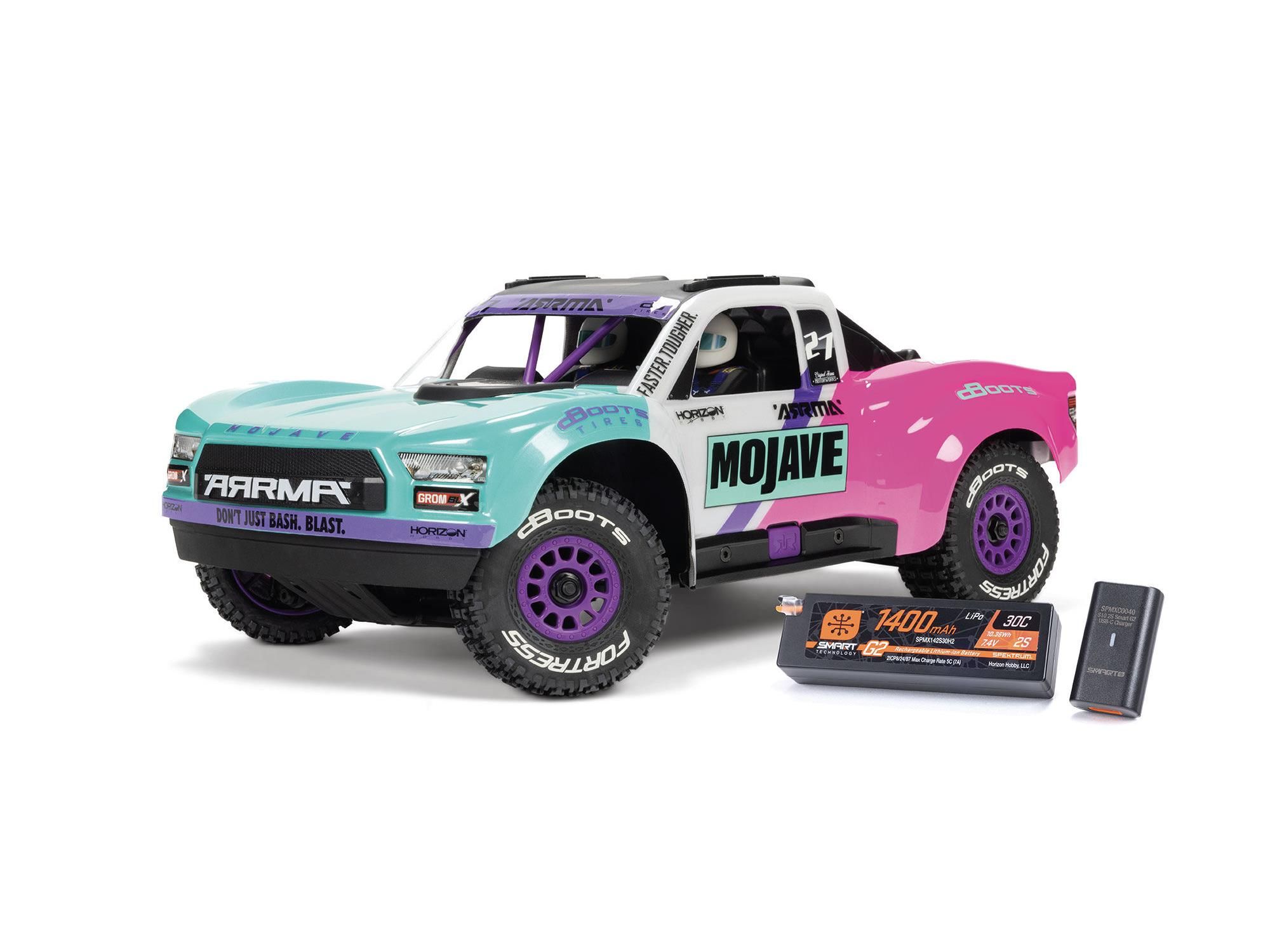 Arrma 1/16 MOJAVE GROM 223S BLX 4X4 DT with Batt/Charger Teal (C-ARA2304ST1)