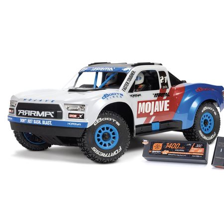 Arrma 1/16 MOJAVE GROM 223S BLX 4X4 DT with Batt/Charger White (C-ARA2304ST2)