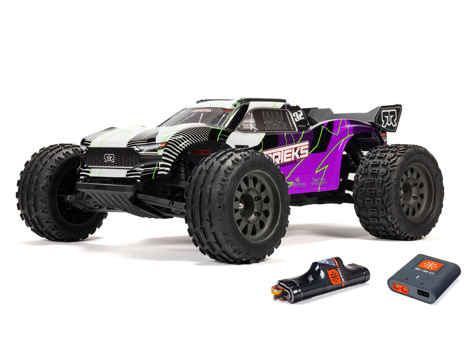 Arrma 1/10 VORTEKS MEGA 550 4X2 ST with Battery &amp; Charger Purple (C-ARA3205ST2)