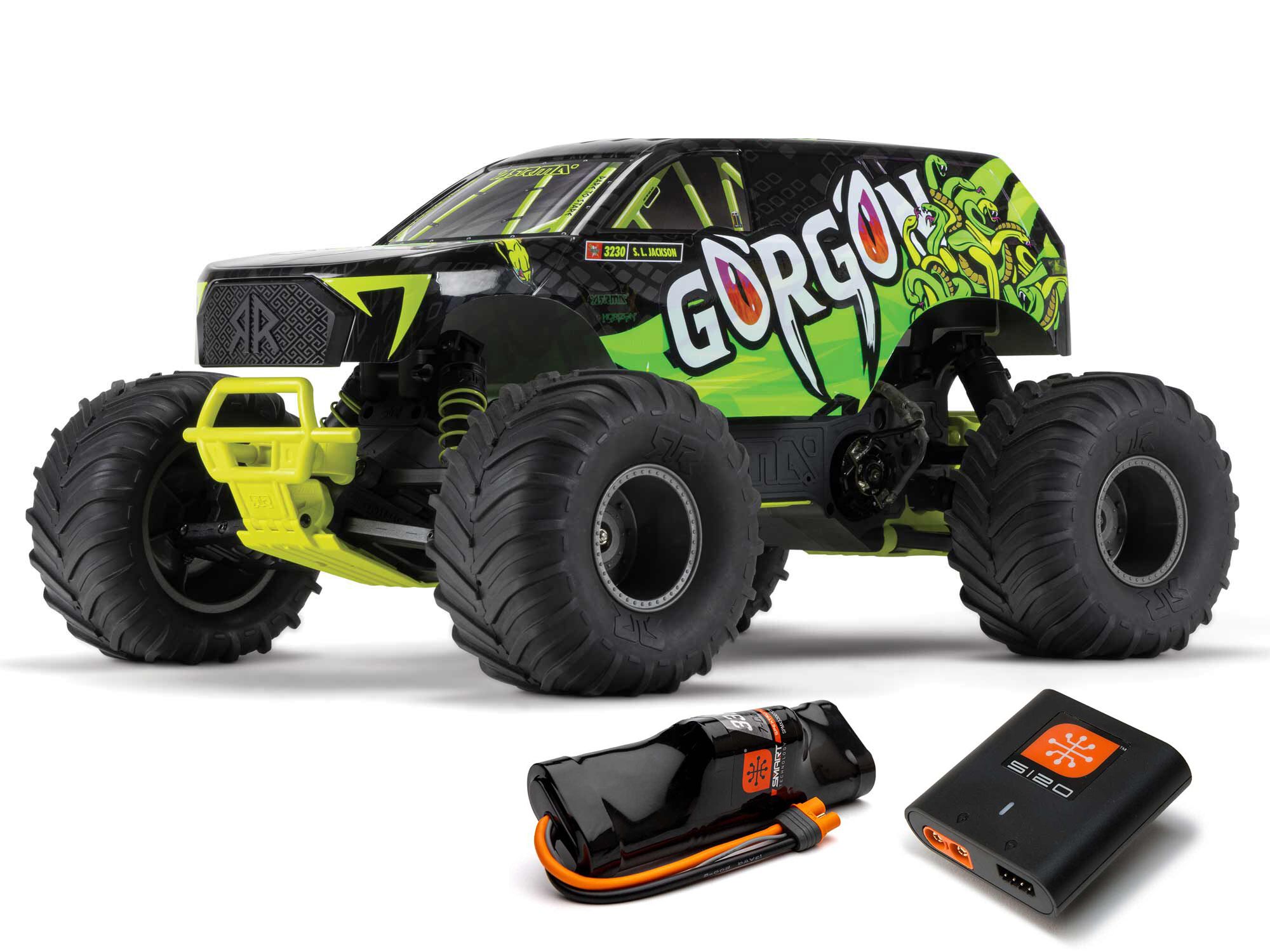 Arrma 1/10 GORGON MEGA 550 2WD MT with Battery &amp; Charger Yellow (C-ARA3230ST1)