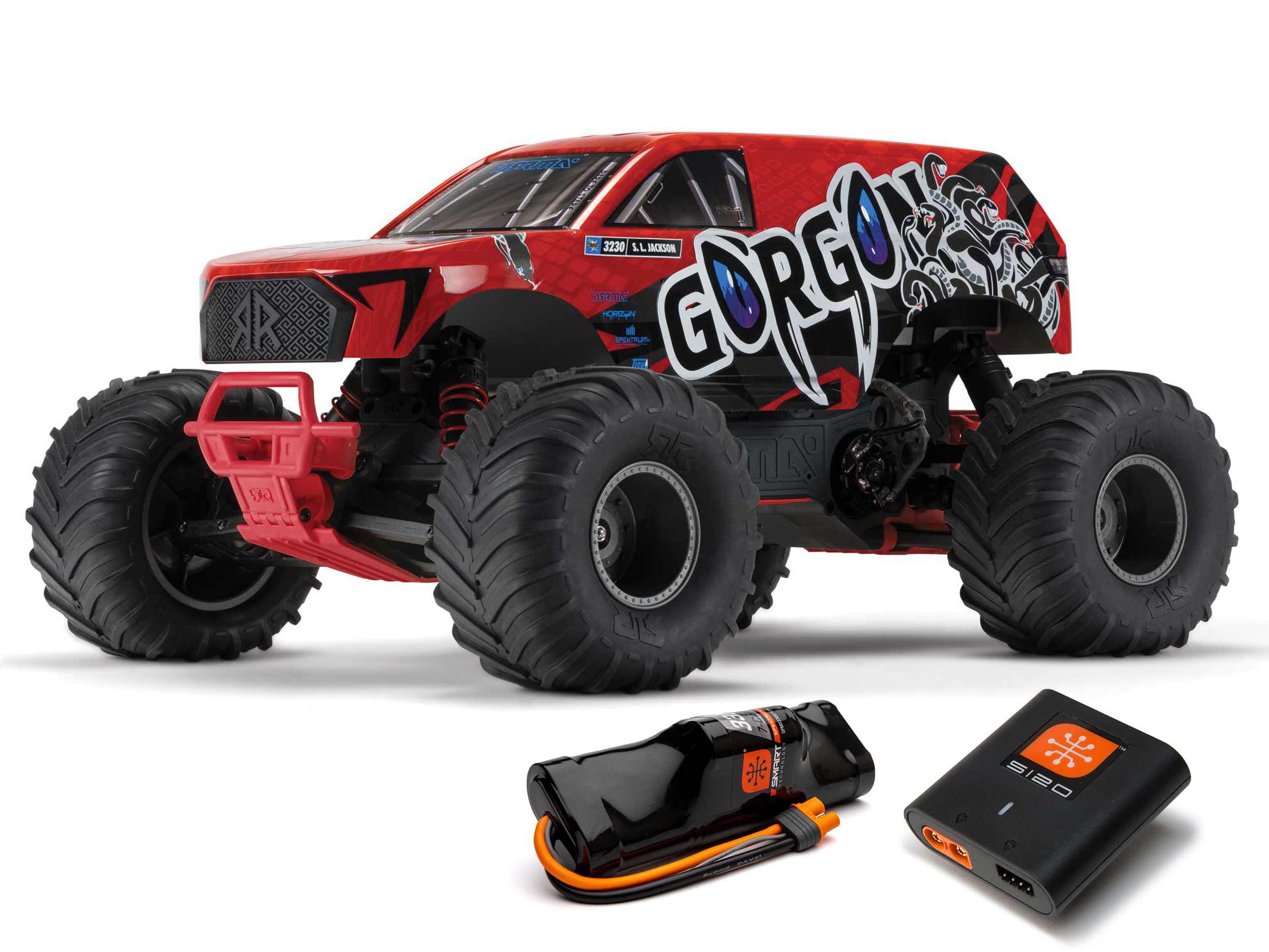 Arrma 1/10 GORGON MEGA 550 2WD MT with Battery &amp; Charger Red (C-ARA3230ST2)