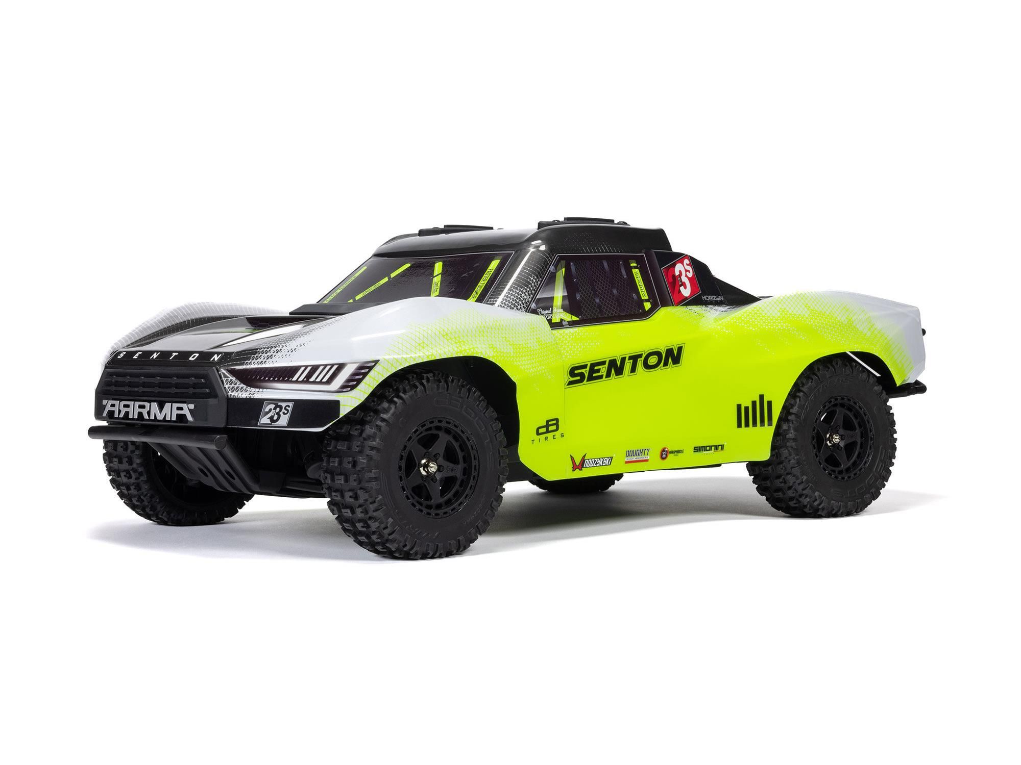 Arrma 1/10 SENTON 223S BLX 4X4 SCT RTR with DSC Yellow/Gunmetal (C-ARA4303V4T1)