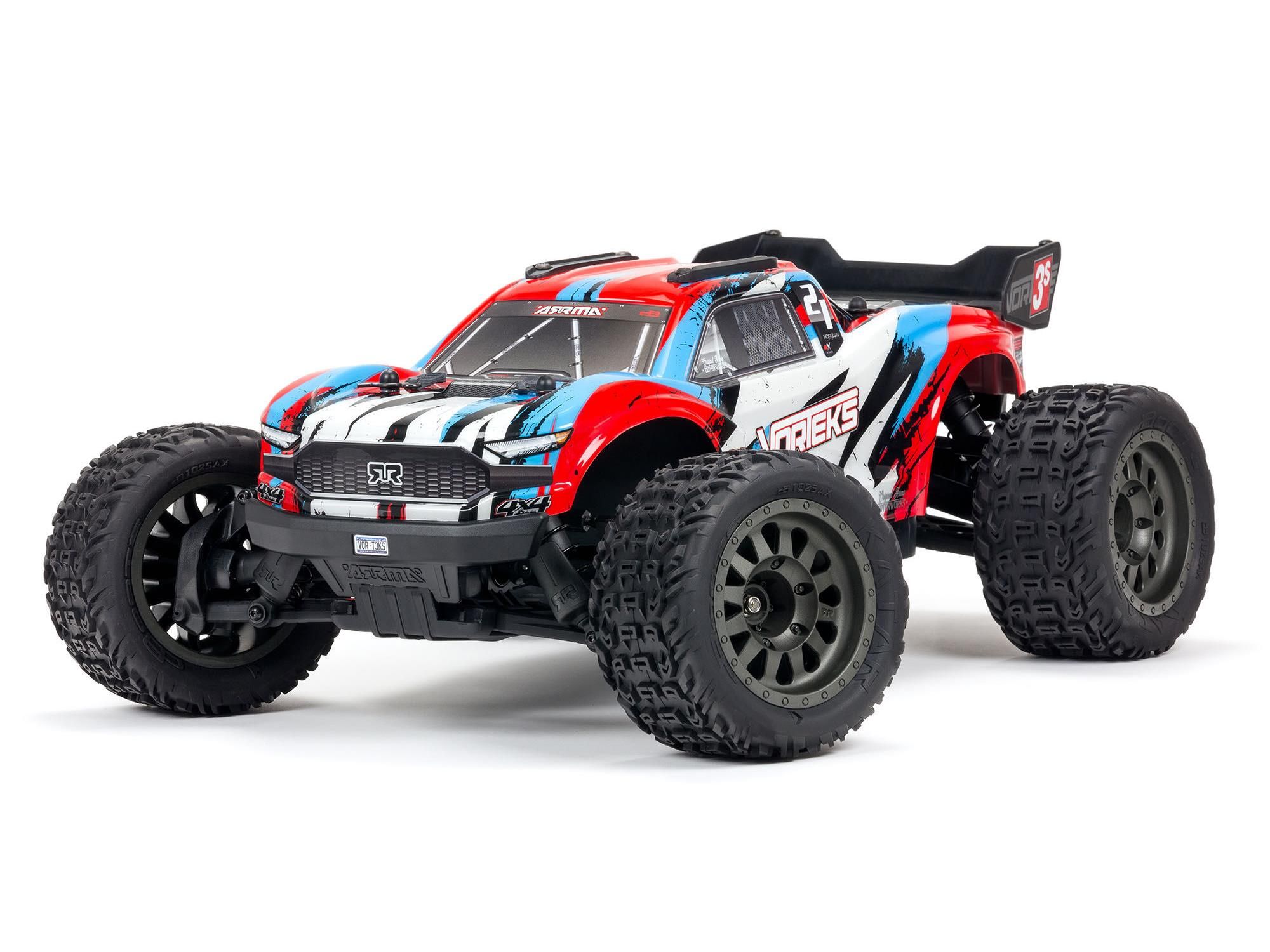 Arrma Vorteks 4x4 3S BLX Stadium Truck RTR - Red (C-ARA4305V3BT1)