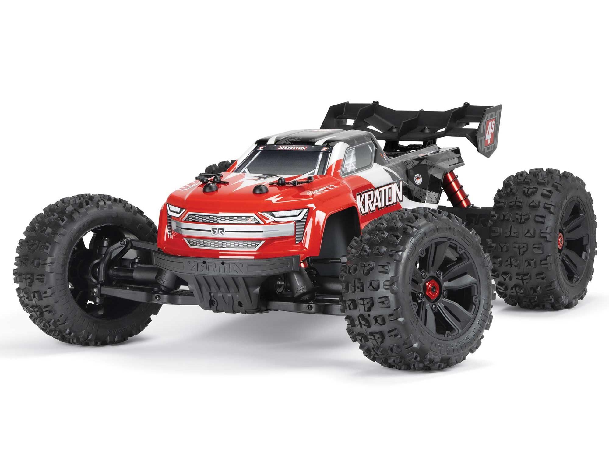 Arrma 1/10 KRATON 4S 4X4 BLX Centre Diff Speed MT (Red) (C-ARA4408V2T3)