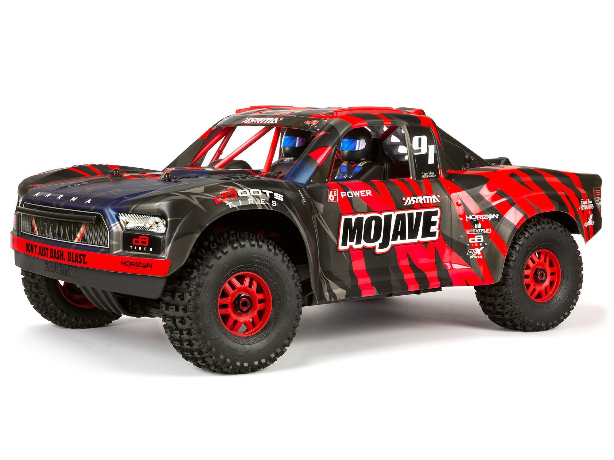 Arrma 1/7 MOJAVE 6S 4X4 BLX Desert Truck RTR Red/Black (C-ARA7604V2T2)