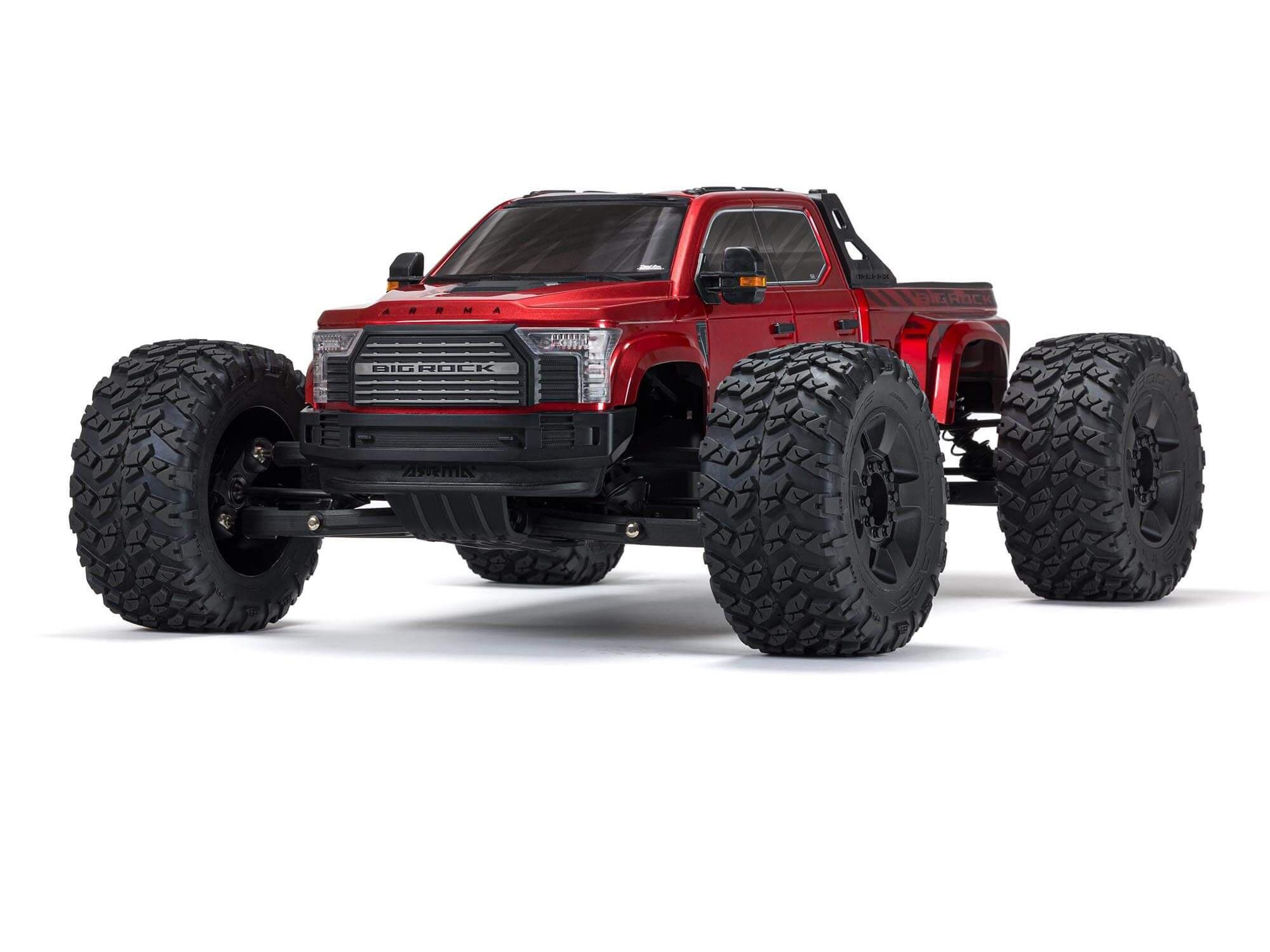 Arrma 1/7 BIG ROCK 6S 4X4 BLX Monster Truck RTR Red (C-ARA7612T2)
