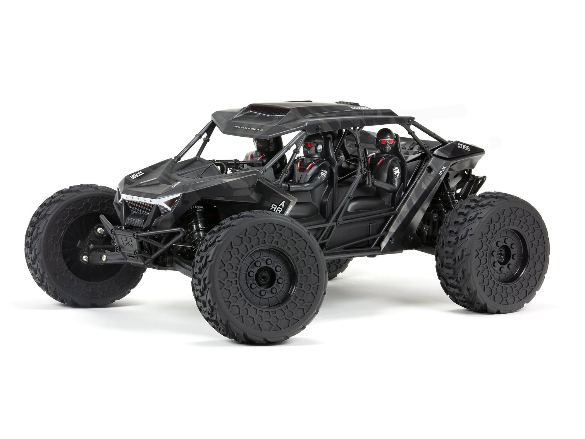 Arrma 1/7 FIRETEAM 6S 4X4 BLX Speed Assault Vehicle RTR Black (C-ARA7618T1)