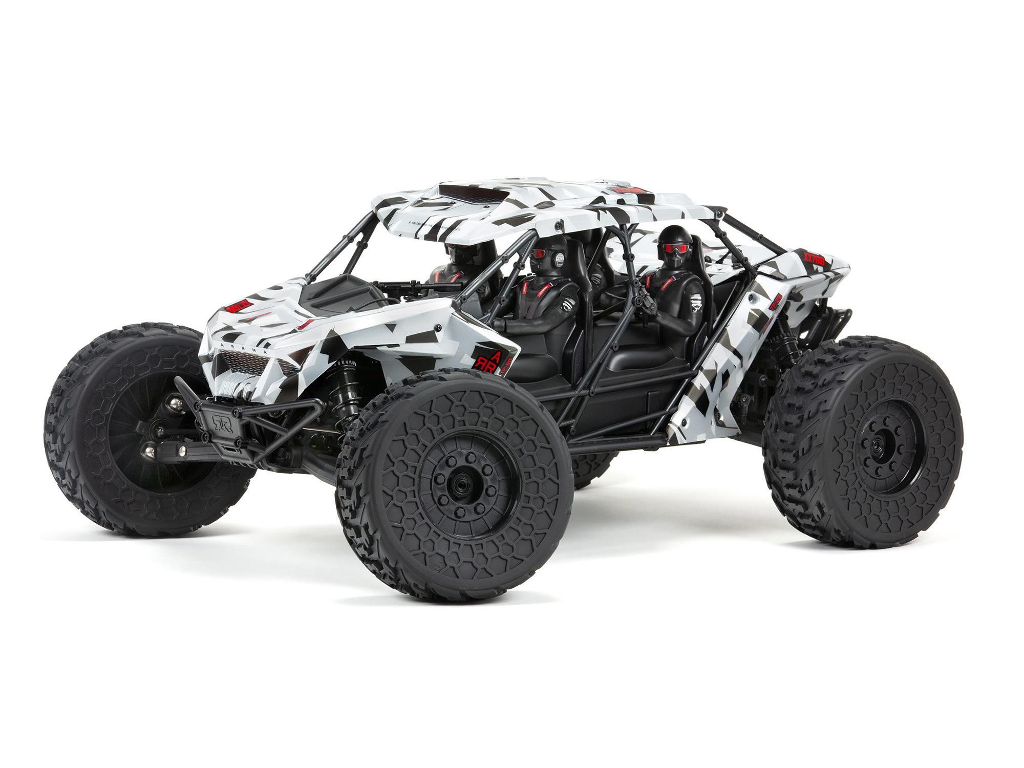 Arrma 1/7 FIRETEAM 6S 4X4 BLX Speed Assault Vehicle RTR White (C-ARA7618T2)