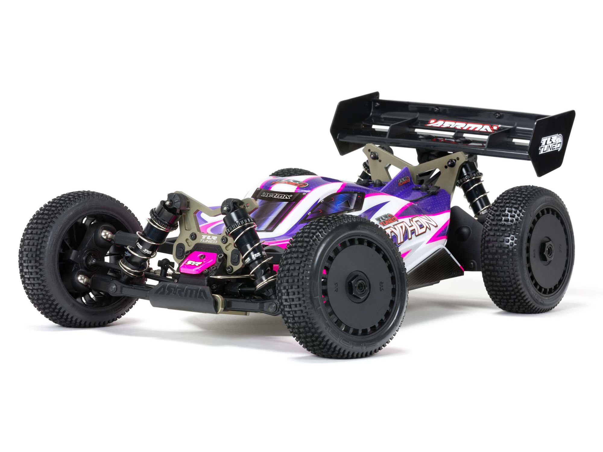 Arrma 1/8 TLR TUNED TYPHON Race Ready Roller Pink/Purple (C-ARA8306)