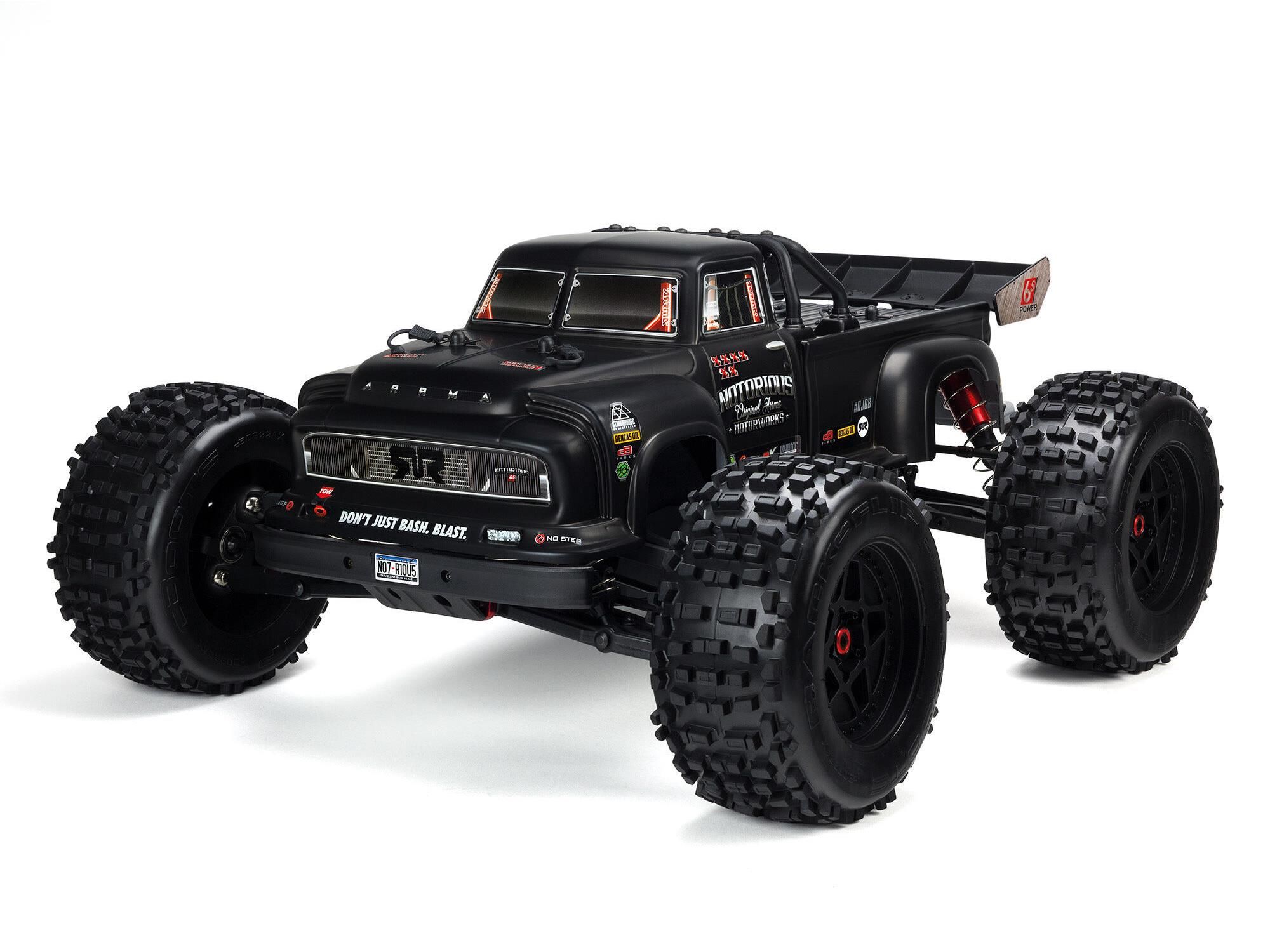 Arrma 1:8 Notorious 6S 4WD BLX RTR Black (C-ARA8611V5T1)